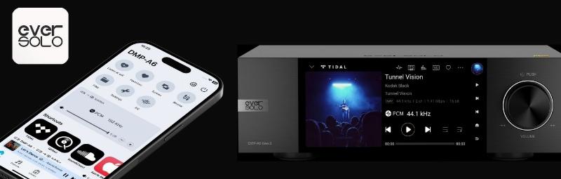 Écran de smartphone affichant l’application FIP avec le titre de la musique et l’artiste en cours de lecture